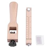 Acogedor　ストラップカッター　DIYクラフトツール　木製　切削工具　調節可能　操作簡単　使用便利　目盛り付き　5枚ブレード付き