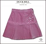 リボンとベロアでお嬢様スタイル♪プリーツミニスカート（濠Du)ピンク 100cm