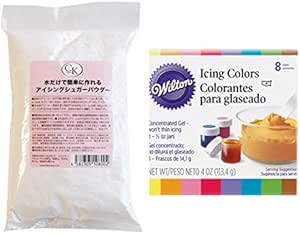 Amazon Wilton ウィルトン アイシングカラー8色 Ckアイシングシュガーパウダー 396g ２点セット Nut2deco 飾り トッピング材料 通販