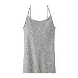 [グンゼ] キャミソール CFA カップ付 ひびきにくいブラトップ CB4456 レディース グレーモク LL