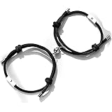 Sun and Moon Bracelets for Couples Bestie BFF Bracelets for 2 Magnetic Bracelet for Christmas Couple Gifts for Boyfriend Girl