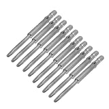 uxcell　ドライバービット　ドライバービット　クロス　10本入　2.5mm直径　60mm長