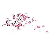 HUGEE 桜の花のステッカー 木の枝の壁のステッカー 壁紙シール　壁の装飾　部屋装飾