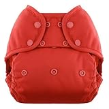 Blueberry Coveralls Diaper Snap, Red (Discontinued by Manufacturer) by Triple 8 Corp [並行輸入品]