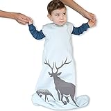 Wee Urban Cozy Basics 4 Season Baby Sleeping Bag, Mist Deer, Med 6-18m by Wee Urban