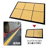 仮設用点字マット　300角　警告(ポイント）