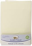 Luvable Friends Fitted Knit Crib Sheet, Ecru by Luvable Friends