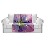 ブランケットウルトラソフトFuzzy 4サイズ！DIANOCHEデザインからby Dawn Derman Pansy IIホームDecor Unique Designer芸術的スタイリッシュな寝室アイ