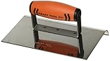 Kraft Tool CF130PF 3/4-Inch Radius 1-Inch Lip Stainless Steel Sidewalk Edger with ProForm Handle, 8 