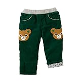 ミキハウス(mikihouse) 編みワッペンプッチー＆うさこ 裏地付きパンツ 110cm グリーン（07）