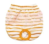 ふく福 可愛い ペット犬用 生理パンツ 犬用マナーパンツ 犬オムツ パンツ 犬用おむつカバー 犬の尿失禁 雌犬 月経 発情期用 お出かけ S：ウエスト30cm, グレー)