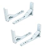 uxcell　棚ブラケット　シェルフブレース　20cm長　メタルスプリングロード　三角形　4個