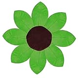 Lutents ベビーバス 沐浴マット おむつ替えマット プレイマット　枕　花柄　ひまわり　柔らかい　可愛い　風呂楽しい　カラフル　男の子　女の子 グリーン 七色入