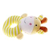 Baosity 全6種類　がらがら　ベビー　おもちゃ　動物の形 - 黄色, 鹿の形