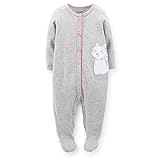 Carter's （カーターズ） :: ロンパース カバーオール 長袖 足つき 女の子 綿100% :: Cotton Snap-Up Sleep & Play :: 9M (67-72cm) :: 