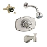 Grohe kts19725 – 35015r-en0 Genevaタブとシャワーバルブキット、つや消しニッケル
