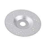 B Blesiya ダイヤモンドカッティングディスク　カッティングホイール　回転工具　多用途　穴付き　シルバー