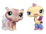 Littlest Pet Shop 2010 Assortment 'B' Series 2 Collectible Figure Hippo & Ostrich [並行輸入品]