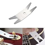 Pocketable Multifunction Guitar Knob Tool Stainless Steel Multi Spanner Wrench Knob Jack Tuner Bushi