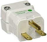 Hubbell HBL8666V Valise Plug Hospital Grade 15 amp 250V 6-15P White [並行輸入品]