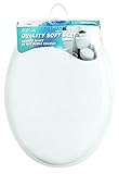 Aqua Plumb CTSSWE Elongated Soft Toilet Seat, White [並行輸入品]