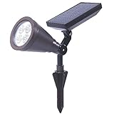 COM★MI-LIGHT-5A★太陽光パネル搭載の 夜間自動点灯 スポットLEDライト 角度変更可能 防犯 庭 ソーラー