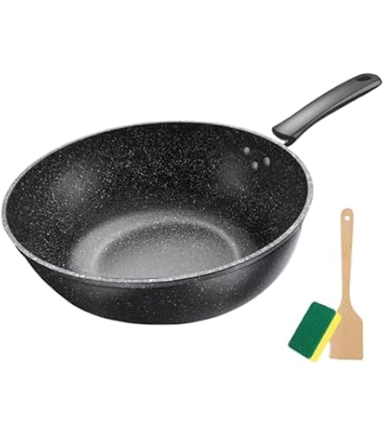 Amazon.co.jp: 鉄 炒め鍋 炒め鍋 鉄鍋 伝統的鉄鍋 中華鍋 直径32cm IH