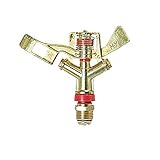 uxcell 水スプリンクラー　ウォータースプリンクラー　庭　ガーデン　ヘッドローン　ブラスカラー　スプレー　合金