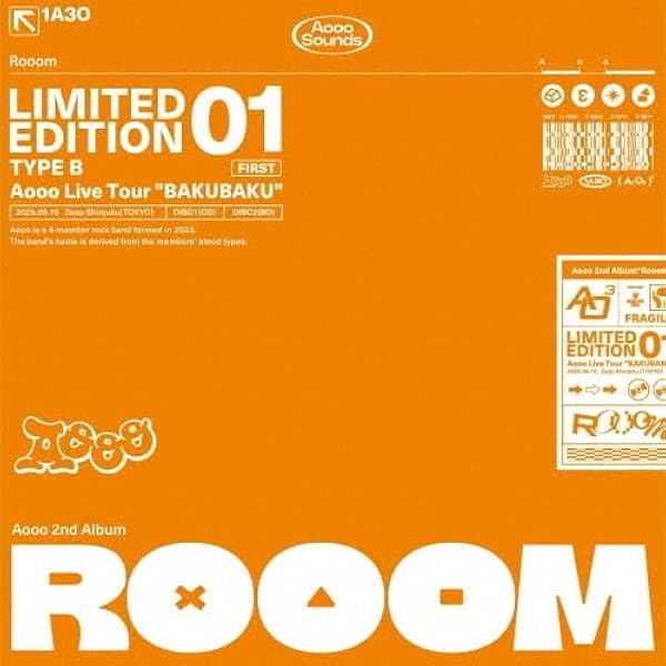 Aooo 2nd Album Rooom 初回限定盤A シリアルコード入り Amazon.co.jp: Rooom (初回生産限定盤A) - Aooo (特典なし): ミュージック