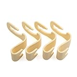 uxcell カーヘッドレストフック プラスチック ハンガーホルダーフック ヘッドレストフック 4個入り