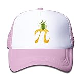 ボーイズ メッシュキャップ 通気性 今季最新 ヒップホップ キャップ パイナップル　円周率 紫外線防止 帽子 カジュアル ストーリート系ピンク プリント付き 無地