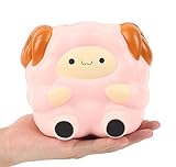 aoligeジャンボSquishy Kawaiiピンクラムクリーム香りつきSlow Rising Decompression Squeeze Toys Childrenシミュレーションかわいい羊おもち