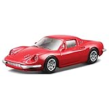 トミカプレゼンツ ブラーゴ レース＆プレイシリーズ 1:43 ディ－ノ 246 GT(赤)