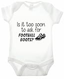 Bullshirtのis it too soon to ask for Football Boots半袖Babygrow カラー: ホワイト
