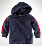 Ralph Lauren（ラルフ ローレン）プルオーバー パーカー（紺色）【月齢：9ヶ月－1歳】（並行輸入品） (12M（1歳）, 紺色)