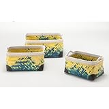 バスケット3個セット/S：W36×D25×H22cm M：W42×D28×H24cm L：W47×D37×H26cm/バンブー ラッカー塗装 ※TTF-709SETとアソート可