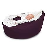 Rucomfy Luxury Cuddle Soft Gaga Baby Bean Bag (Aubergine) by RUComfy