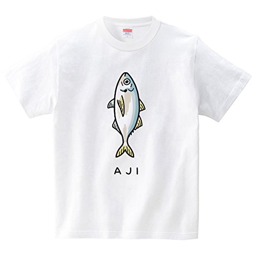 アジ(Tシャツ・ホワイト) (tsukamotojunko)