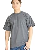 (プロクラブ) PRO CLUB Tシャツ 半袖 メンズ ヘビーウェイト 101 無地 チャコール L [並行輸入品]