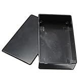 black plastic electronic box instrument case 100x60x25mm junction