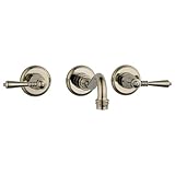 Brizo Tresa 2ハンドルwall-mount蛇口 – レバー .5 65836LF-PN 1