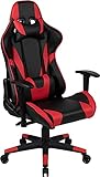 フラッシュファニチャー(Flash Furniture) 回転式ゲーミング オフィス コンピューターチェア X20 レッドソフトレザー