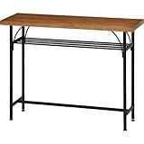 天然木 カフェテーブル「 カウンターテーブル レアル 」【FBC】サイズ：W110×D40×H85cm(#9837217-10836) 木製テーブル バーテーブル アイアンフレーム