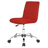 ワークチェアー HLW-RD レッド 57.5×76～85.5cm