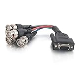 Cables To GoプレミアムVGAメスto RGBHV ( 5 - BNC )オスビデオ 6-Inch 02569