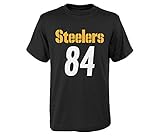Antonio Brown Pittsburgh Steelers # 84 Nfl YouthパフォーマンスMainliner Name & Number Tシャツ L