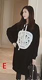 『Vision』マタニティウェア 服 　春秋冬 　 マタニティ 長袖　 ワンピース 妊婦服 授乳口付き　 P087 (L, E)