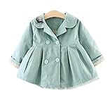 Candy　ウインド ブレーカー フード ジャケット カッパ レイン コート 長袖 女の子 子供服　スプリングコート　キッズコート　子供服　子供コート　キッズ服　女の子服 (100cm, グリーン)