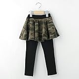 ハッシュアッシュ（キッズ）（HusHusH Kids） 裏ボアスカッツ【カーキ（127）/10（100cm）】