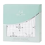 エイデンアンドアネイ クラッシック ストローラー ブランケット 厚手おくるみ ギフト　出産祝い Aden+Anais (05/lovestruck) [並行輸入品]